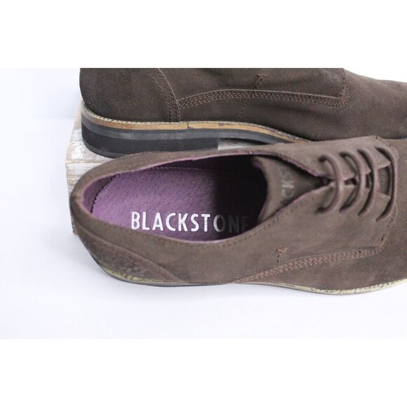 Blackstone Leather Wingtip Men's 10.5 M Brown Suede Dress Shoes Vera Cuoio - Picture 6 of 12